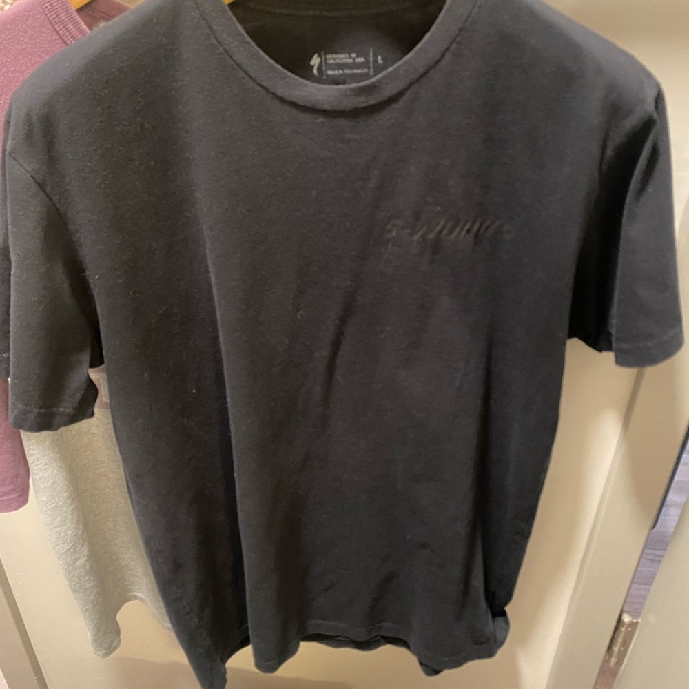 Specialized S-Works Black Short Sleeve Crew Neck Tee - Size Large